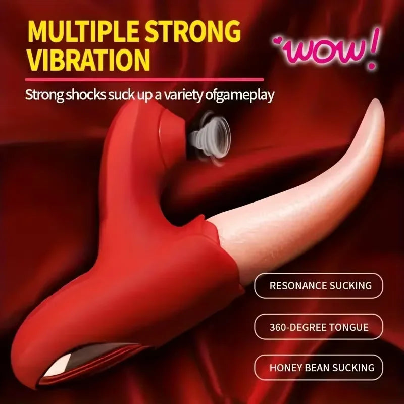 Sucking Vibrator for Women Powerful Sucker Vagina Massager Tongue Licking Clitoris Stimulator Masturbation Adult Sex Toys Goods