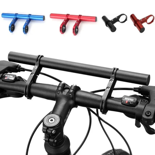 NEW 30cm Bicycle Handlebar Extended Bracket MTB Headlight Mount Extended Bar Road Mountain Bike Handlebar Extender Rack Parts Cycling Accessories
