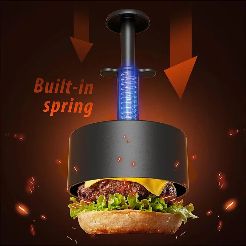 Hamburger Press Patty Maker, Stuffed Burger Mold for Beef & Veggie Patties, Perfect for BBQ & Homemade Burger Cooking Tools Kitchen Accessories