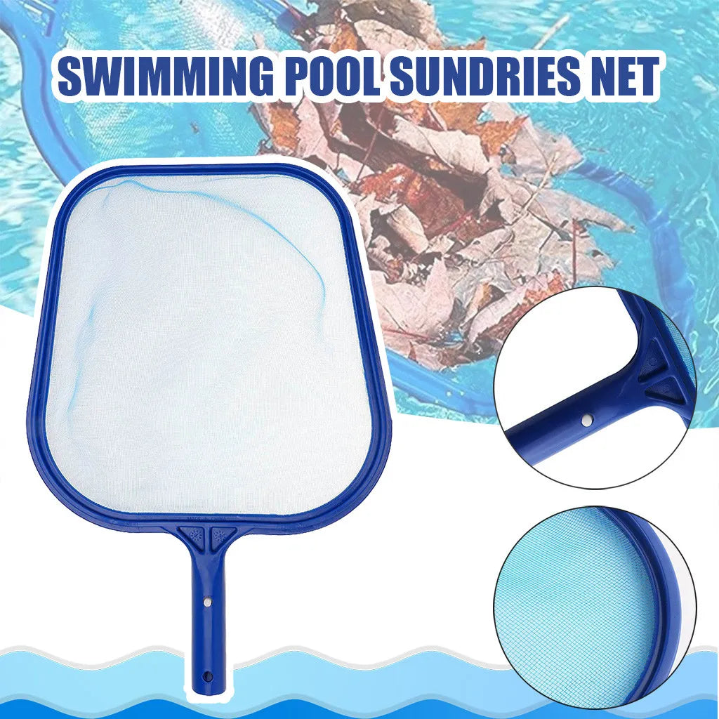 Tub Cleaner tool Professional Lightweight Mesh Frame Net Durable Blue Swimming Pool Spa Leaf Trash Net Skimmer Rake
