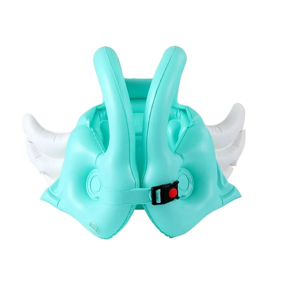 New Arrivals 12 Colors/Styles Angel Wings Inflatable Vest Life Jacket for Girls Swimming Training Accessories PVC Material Floatation Device with Wings Home Water Pool Beach