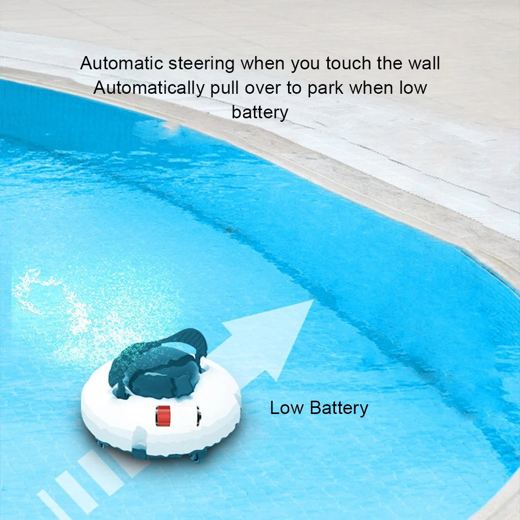 NEW Automatic Vacuum Pool Robot Cleaner UK/EU/AUS/USA Cordless IPX8 Waterproof Dual-Motor Strong Suction Self-Parking 120Mins Runtime Home Swimming Water Pool Cleaning Supplies