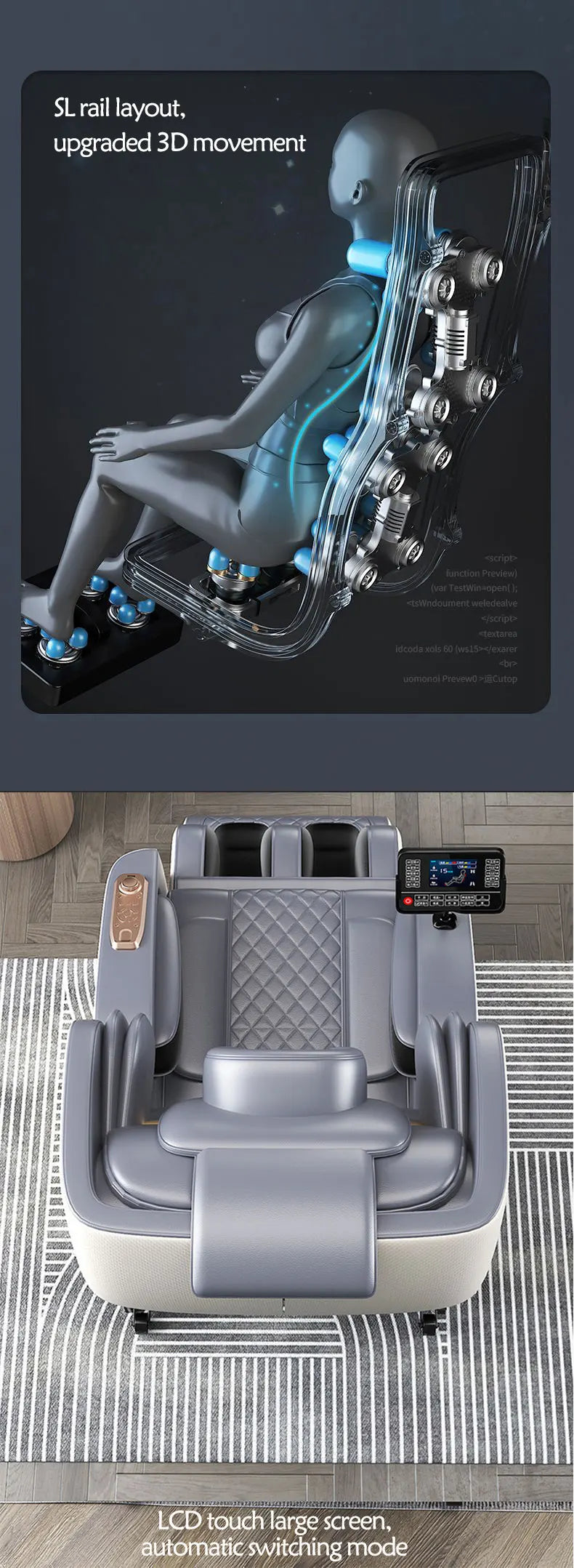 Luxury Full Body Massage Electric Chair 5D Zero Gravity Full Body Shiatsu Massage Chair Recliner Zero 9D Massage Relaxation Supplies