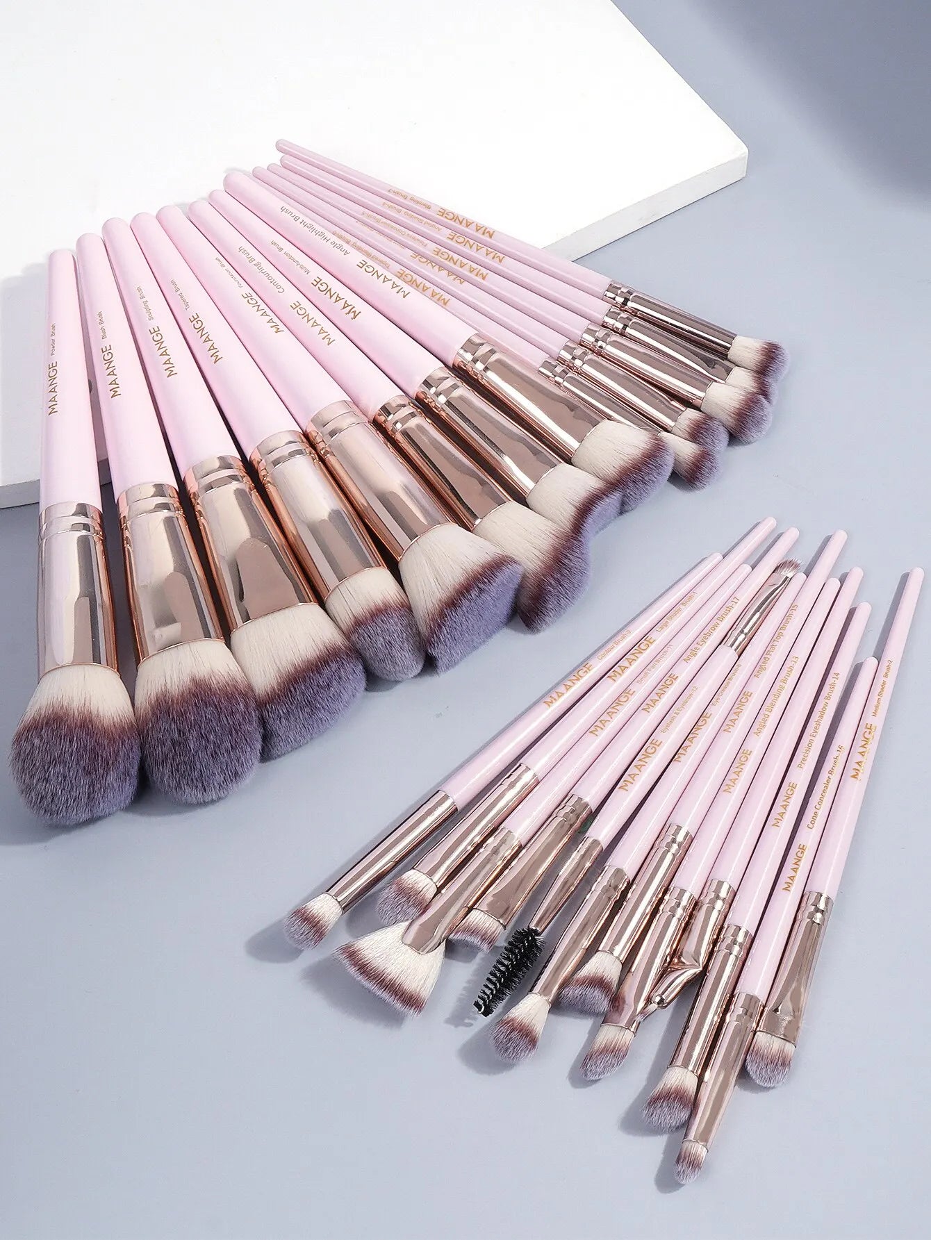 25PCs Foundation Makeup Brush Sets Professional Cosmetic Concealer Eyeshadow Dense Soft Bristle Brushes For Women Beauty