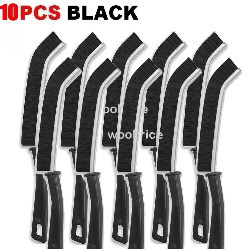10 PCS Set Hard Bristle Crevice Cleaning Brushes-Thin Gap Cleanings Brush Small Cleaning Grout Brush Kitchen Bathroom Brush Cleaning Tools
