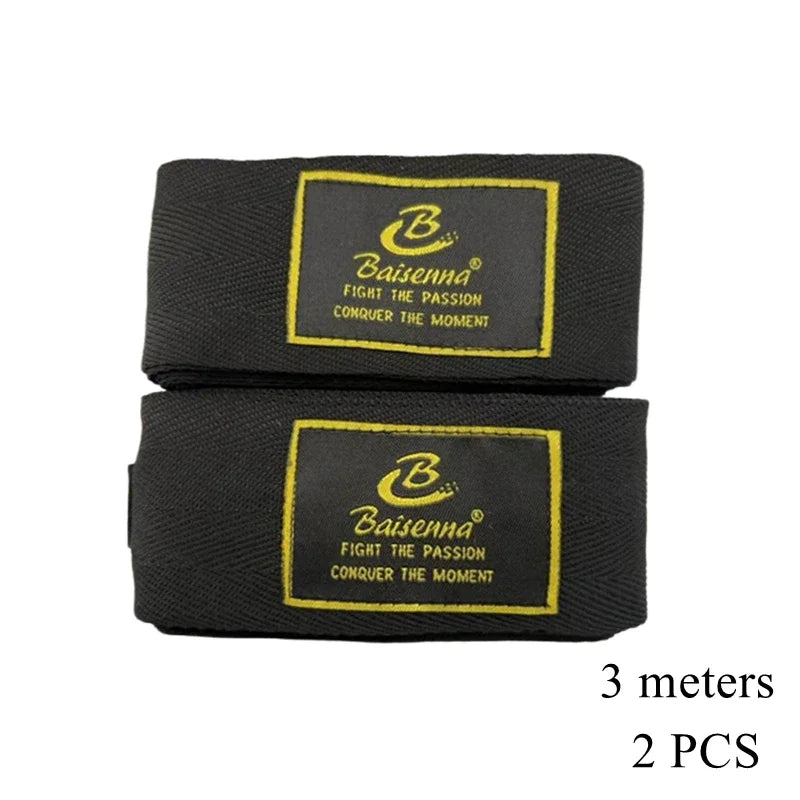 2 Rolls Set 1.5/2/3/5M Cotton Boxing Bandage for Women Men Kids Sports Strap Kick Boxing MMA Hand Gloves Wraps Belt Boxing Sports Wraps Bandage Sports Accessories