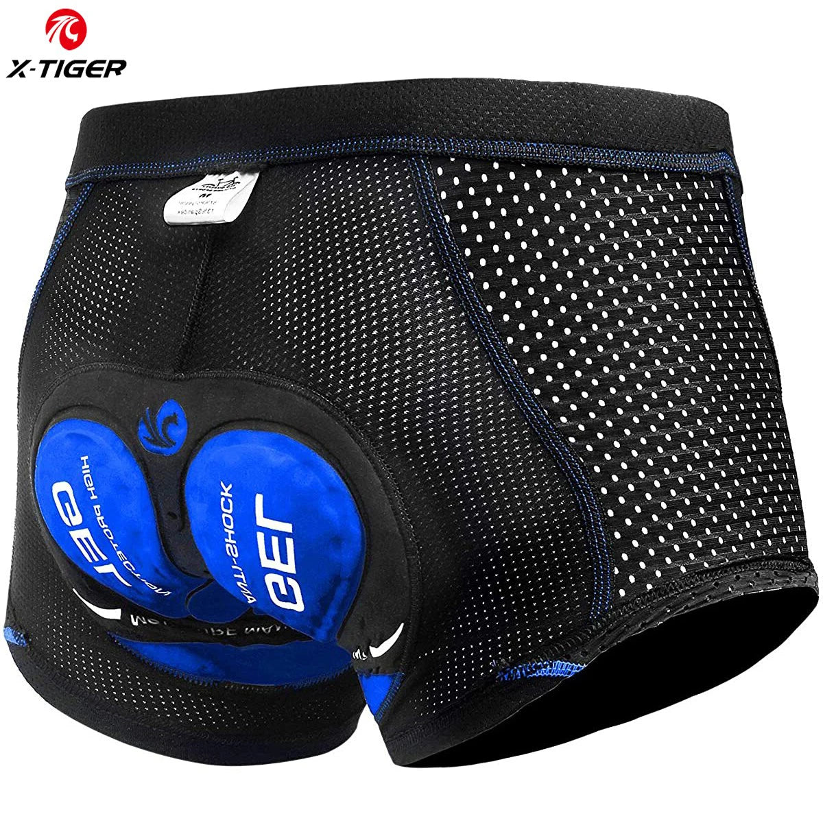 S-3XL Plus Size Cycling Underwear Gel Pad Breathable Non-Slip Men Cycling Shorts Shockproof Bicycle Under Pant MTB Road Bike Riding Shorts Male Sports Apparel Accessories