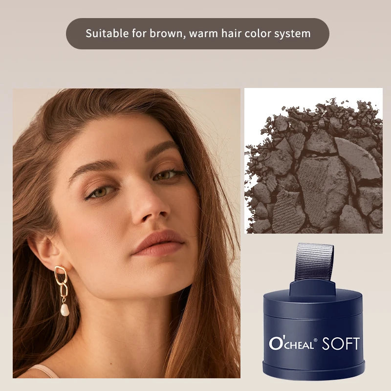 NEW 3 PCS Set Korean Hairline Fluffy Light Coffee Powder Repair Volume Powder Shadow Hair Concealer Coverage Fill Forehead Hairline Women Men Hair Care Accessories