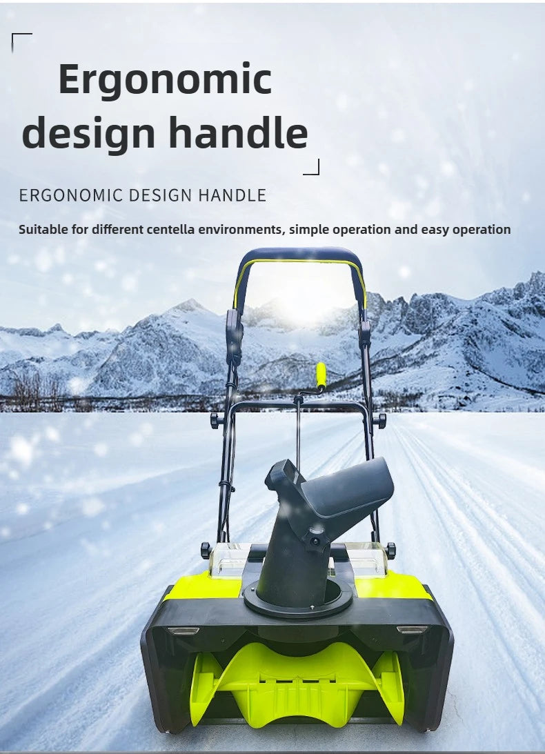 NEW Arrivals Electric Snow Plow Household Snow Courtyard Clearing Small Road Property Community Multi-Functional Hand Push Plow Artifact Thrower