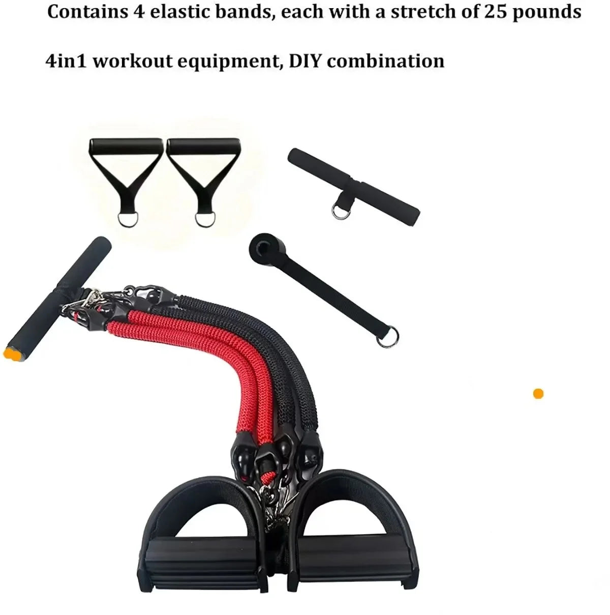NEW Arrivals Multifunctional Fitness Treadmill Set Home Exercise Equipment Women  Men's Yoga Pilates Foot Pedal Resistance Band Abdomen Slimming Home Gym Accessories Sports Supplies