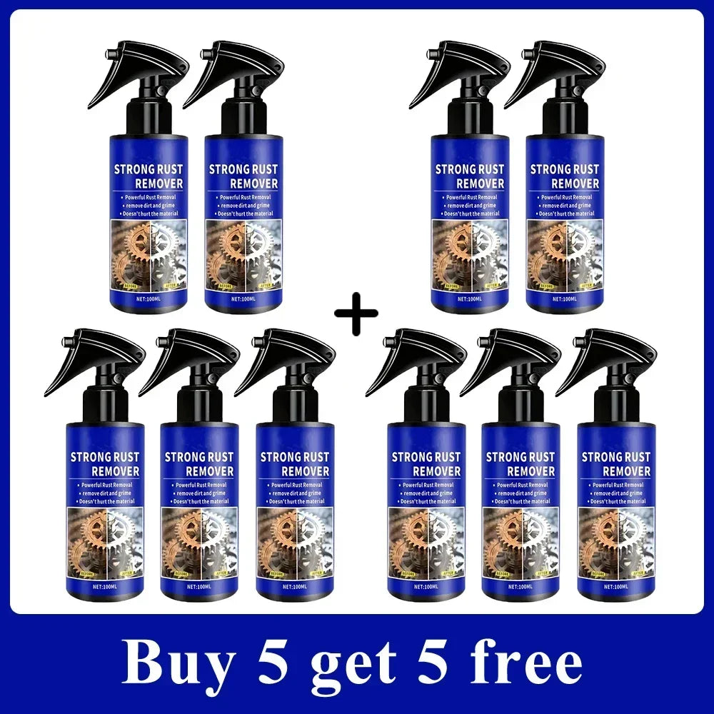 1/10 PCS Set Multifunctional Home Car 100ML Rust Remover Providing Surface Protection on Car Brake Pads Iron Metal Surface Shining Vehicle Parts Polishing Cars Trucks Motorcycle Cleaning Supplies Sets