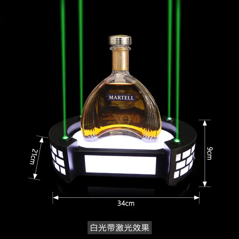Bar Night Club Laser Metal Castle LED Light Base Whisky Wine Champagne Display Luxury Carrier Holder Bottle Presenter Glorifiers Home Bars Pubs Restaurants Hotels Barware Supplies