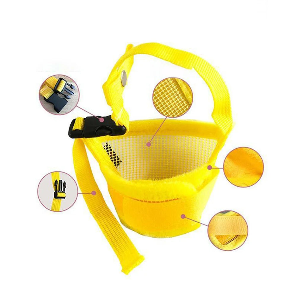S-XL Anti Barking Dog Muzzle for Dogs Adjustable Mesh Breathable Pet Mouth Cover Muzzle for Small Medium Dog Anti-Biting Pet Supplies