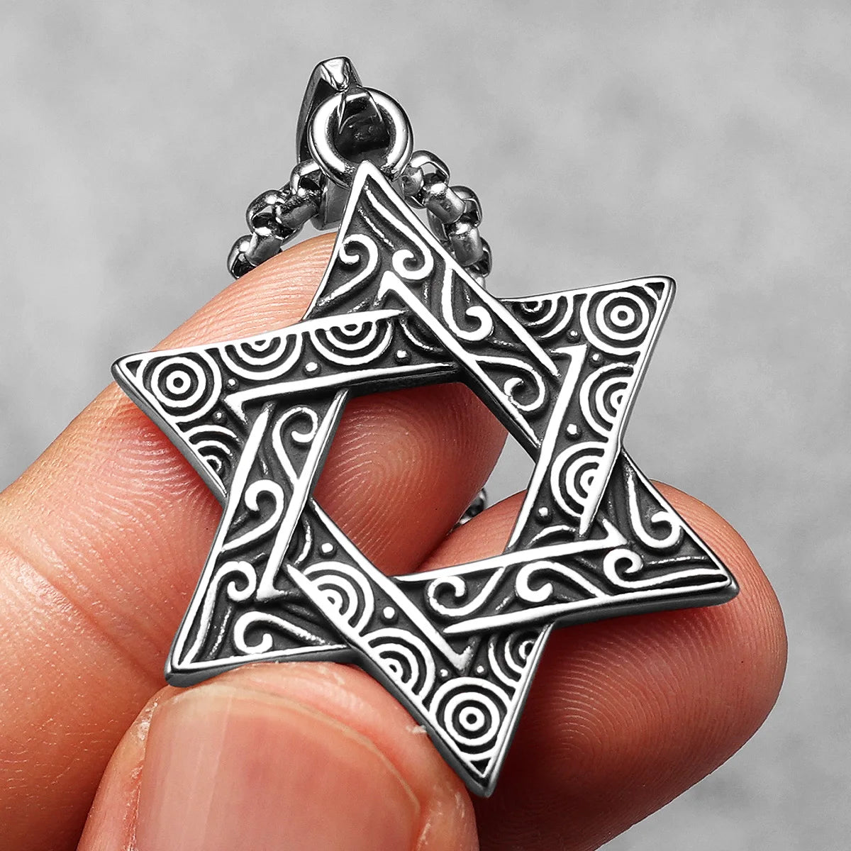 38 Types Illuminati's Masonic Hexagram Salomon Star of David Masonic Stainless Steel Men Necklaces Pendant Chain Punk New in For Women Fashion Secret Society Jewelry Gifts