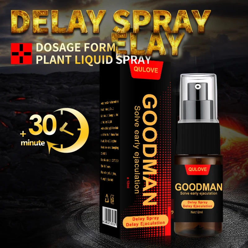 Adult Male Sex Delay Spray Lasting Long 60 Minutes Penis Growth Enlargement Harder Anti Premature Ejaculation External Use for Adults