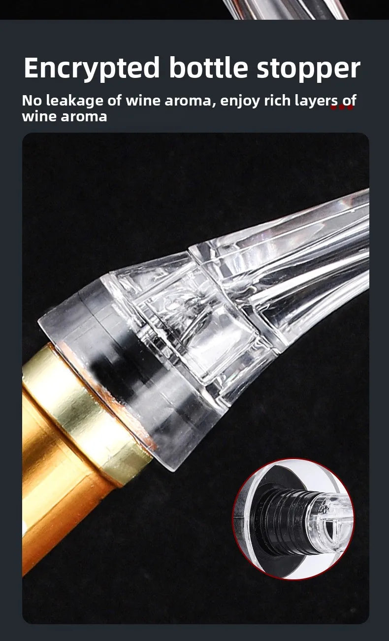 NEW Wine Aerator Pourer Premium Aerating Alcohol Pourer Red Wine Decanter Cap Spout Stopper Bottle Mouth Dispenser Home Office Hotels Bars Pubs Restaurants Barware Accessories