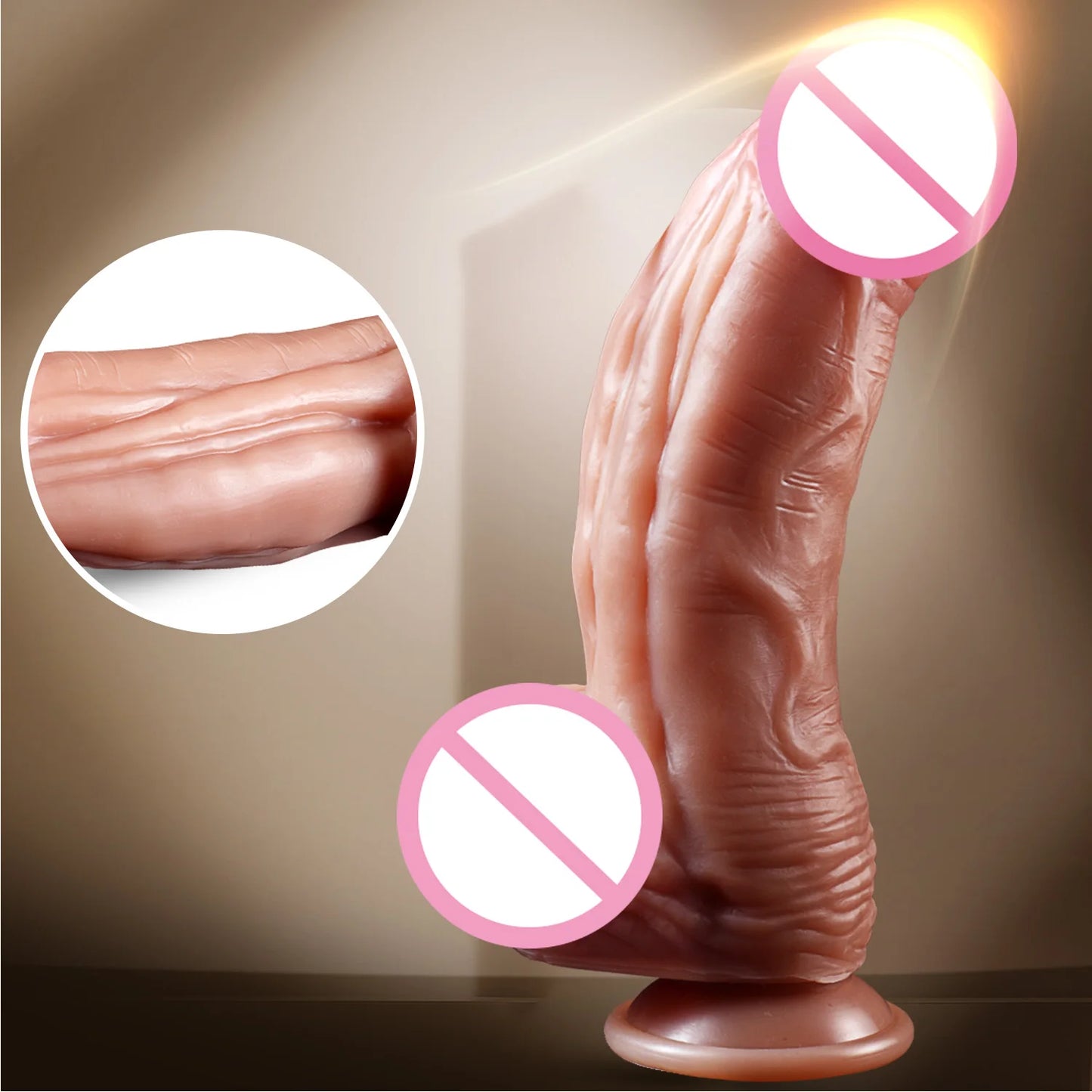 Realistic Dildo Soft Silicone Thick Huge Penis with Suction Cup Big Penis Anal Female Vagina Masturbator Sex Toys For Women