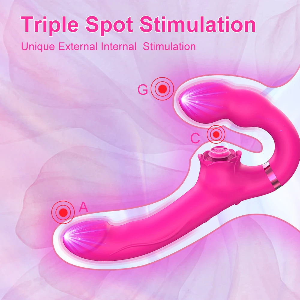 2 in 1 Flapping G Spot Dildo Vibrator for Women Control Clitoris Stimulator Vaginal Massager Female Masturbator Adult Sex Toys