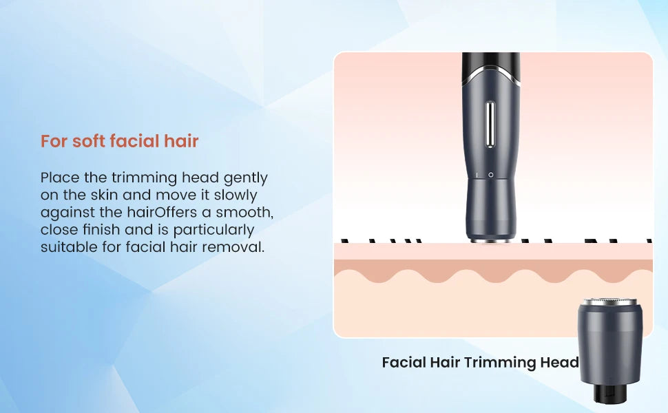 NEW Arrivals 6PCS Set  Body Hair Electric Trimmer Bikini Line Nose Eyebrow Ear Beard Shaver Men & Women Nose Hair Trimmer Eyebrow Razor Portable Body Shaver IPX5 Hair Care Accessories Beauty Salon Supplies
