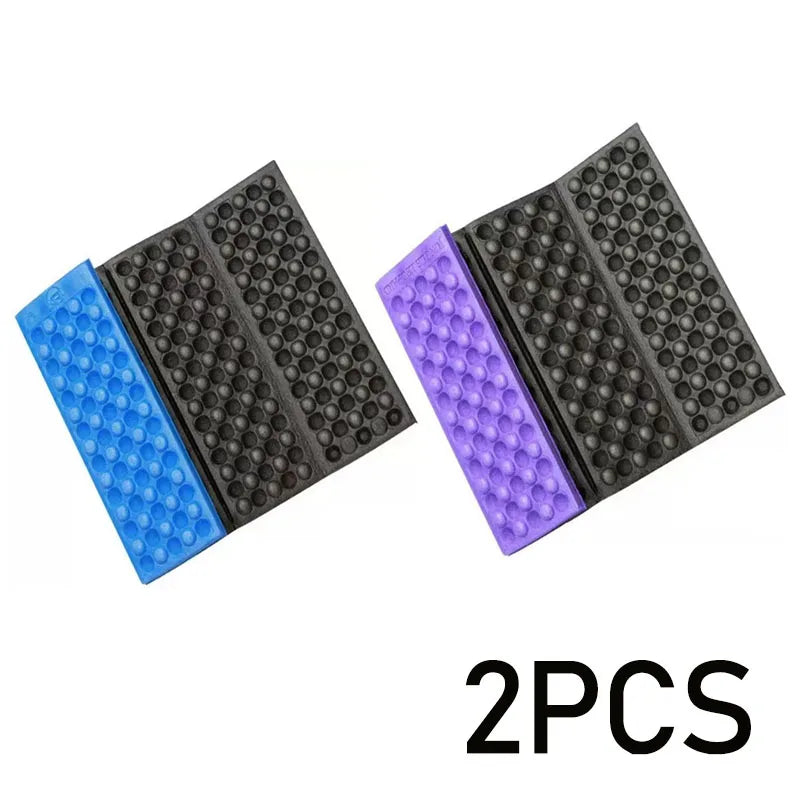 2 PCS Set Folding Mat Outdoor Mat Picnic Blankets Camping Foam Pad Waterproof Foam Seat for Picnic Hiking Backpacking Mountaineering