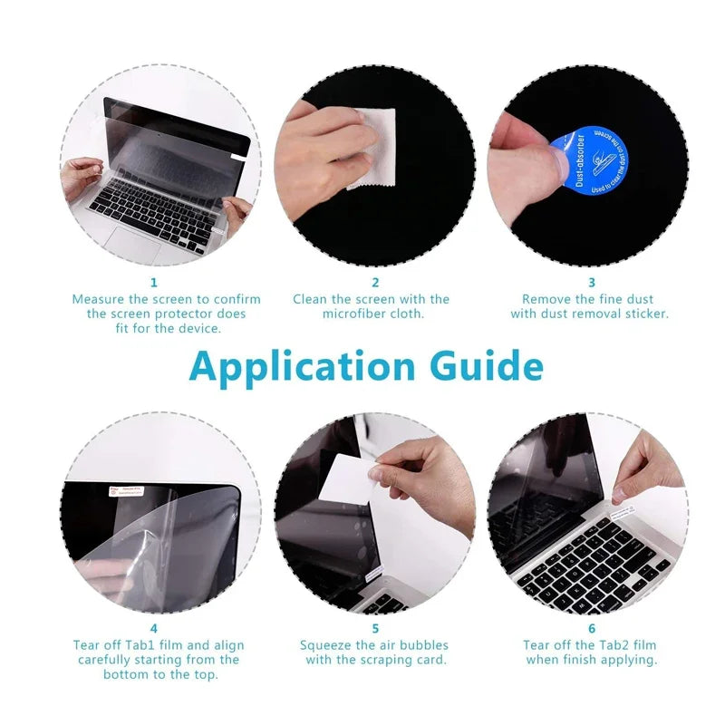 Screen Protector Blue Light Filter for MacBook Air 13 14 15 16 M1 M2 Pro Max Soft Laptop Film