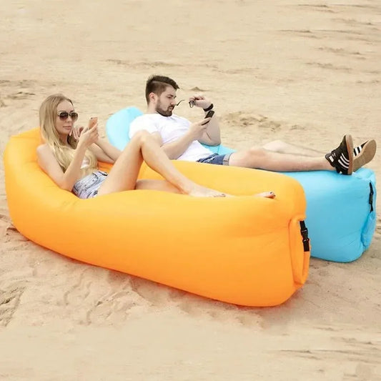 Outdoors Camping Inflatable Toys Sofa Ultralight Portable Air Lazy Bags Beach Folding Lounger Chair Garden Waterproof Furniture