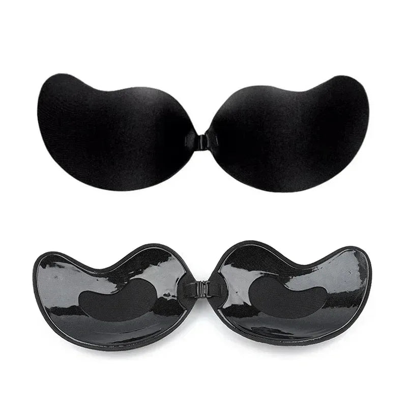 2 PCS Set S-XL  Invisible Strapless Adhesive Stick Bra Strapless Push Up Bras Women Lingerie Seamless Silicone Nipple Covers Underwear Accessory Sets