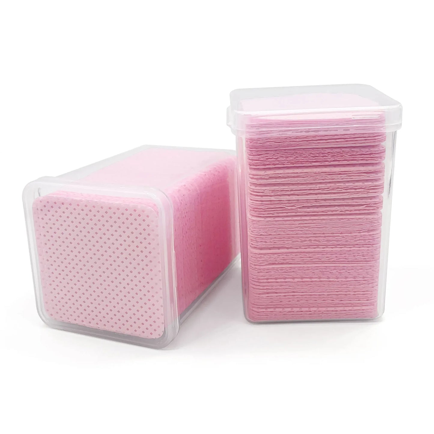 200 PCS/Box Disposable Remover Cotton Pad Wipes Nail Polish Eyelashes Glue Cleaner Lint-Free Paper Pad Cleaning Manicure Supplies Women Makeup Tools