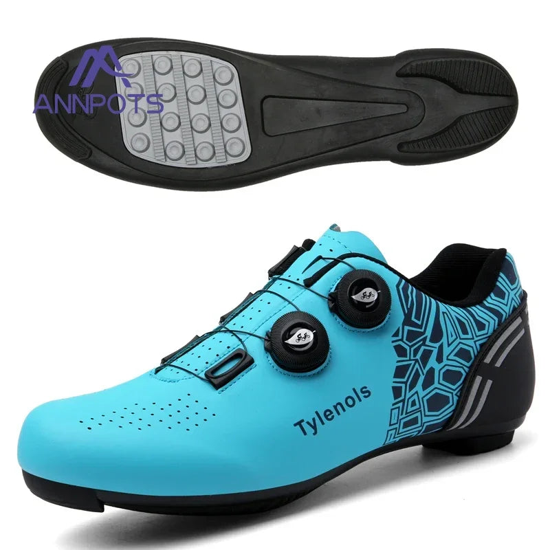 NEW 37-47 Size Blue/Black/Pink Color Professional Women's Cycling Speed MTB Shoes Women Men's Cycling Sneakers Road Mountain Bike Racing Shoes