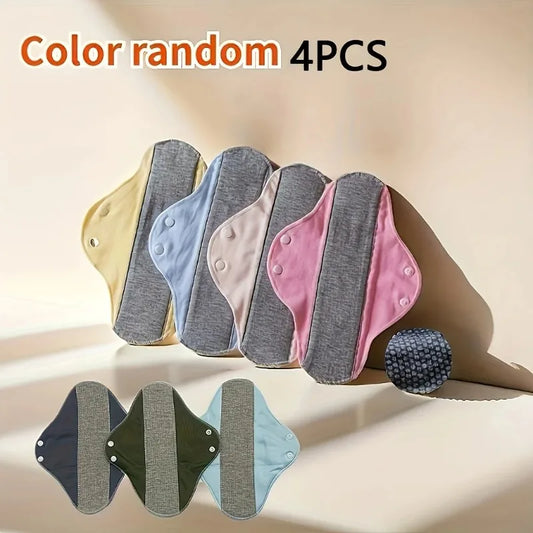 4 PCS Set Washable Incontinence & Sanitary Pads, Leak-Proof Waterproof Graphene Aseptic Technology for Women Period & Elderly Health Care Sets Hygiene Supplies