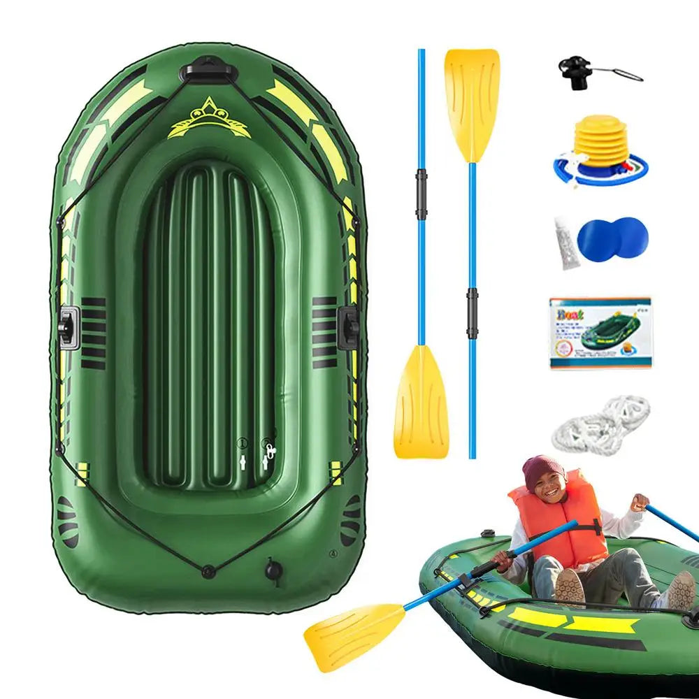 192*113*40cm Portable Inflatable Boat Canoe Fishing Kayak Rafting & Fishing Boats Raft With Oars Pump For Adults Summer Water Sports Supplies