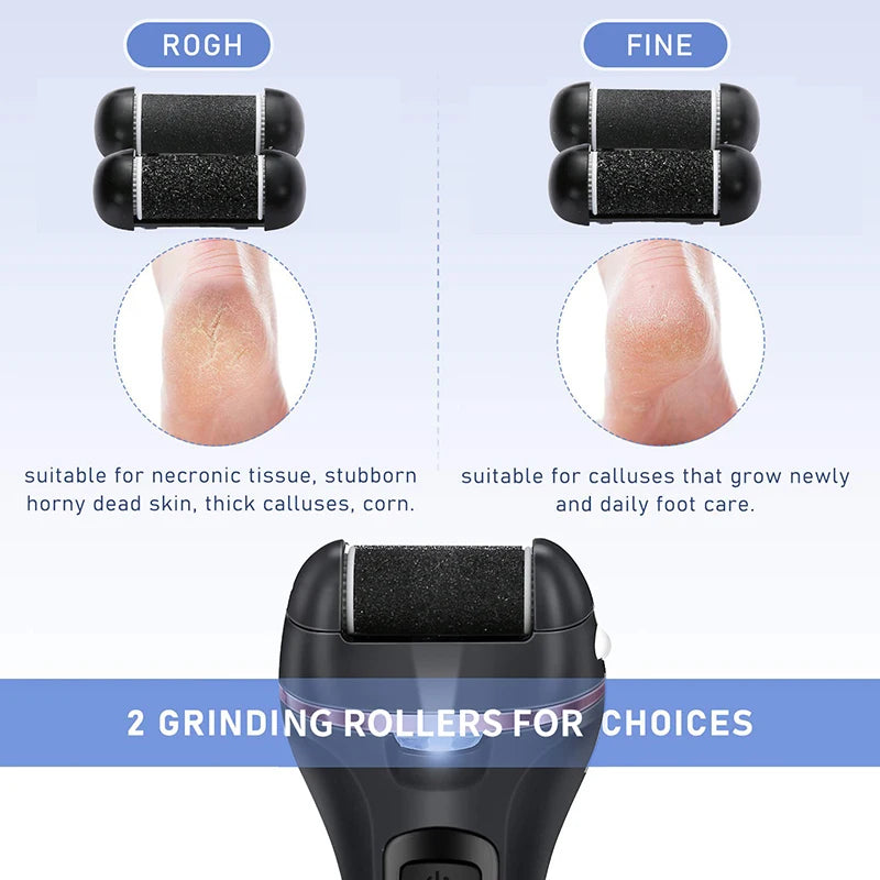 NEW Arrivals 4 Colors Full Set Electric Foot Sandpaper Dead Hard Skin Callus Remover Foot File for Heels Grinding Pedicure Tools Professional Foot Care Tool