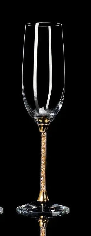 NEW European Diamond Crystal Champagne Cup Set High Beauty Handmade High Foot Cup Bubble Mug Household Wine Set Couple Pair Cups Wedding Evening Party Business Dinner Home Restaurants Barware Accessories