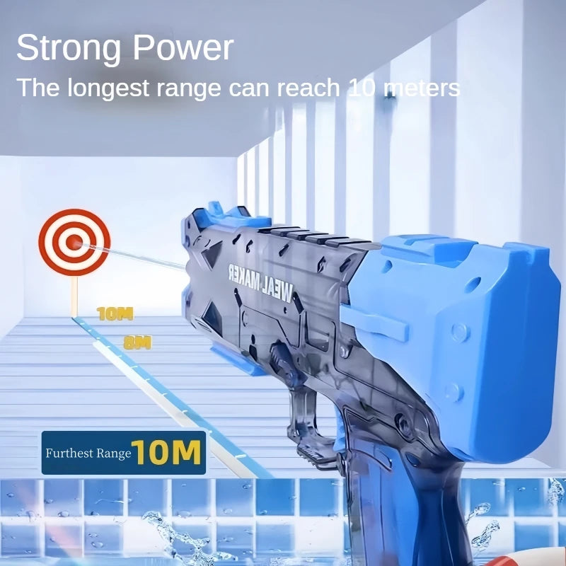 NEW Arrivals Electric Water Guns Adult Children Automatic Toy Ice Bursts Recoil Water Gun Kids Summer Beach Outdoor Fight Games Water Spray Gun Toys Sports Accessories