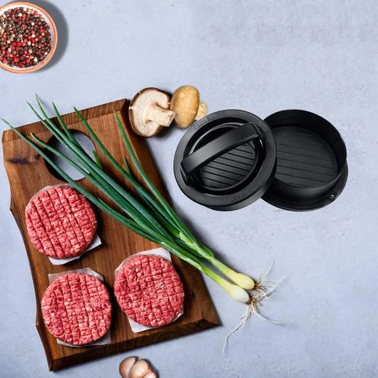 NEW Set Food-Grade Round Hamburger Burger Meat Tenderizing Press Beef Grill Burger Helper Press Cutlets Patty Maker Mold Patty 100 Papers Kitchen Tools Set