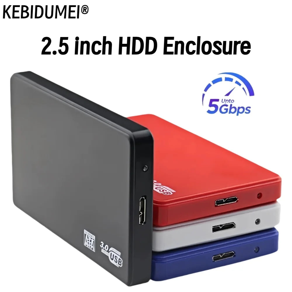 2.5 inch HDD SSD Case USB 3.0 to SATA Hard Disk Box 5Gbps SD Disk Case HDD External Hard Drive Enclosure for Notebook Desktop PC Computer Accessories