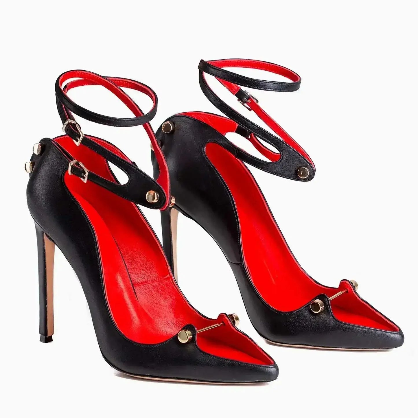 UK Large Size Runway Women Pumps Crystal Metal Decoration Luxury High Heels Sandals For Women Luxury Designer Nightclubs Banquets Female High Heels Shoes