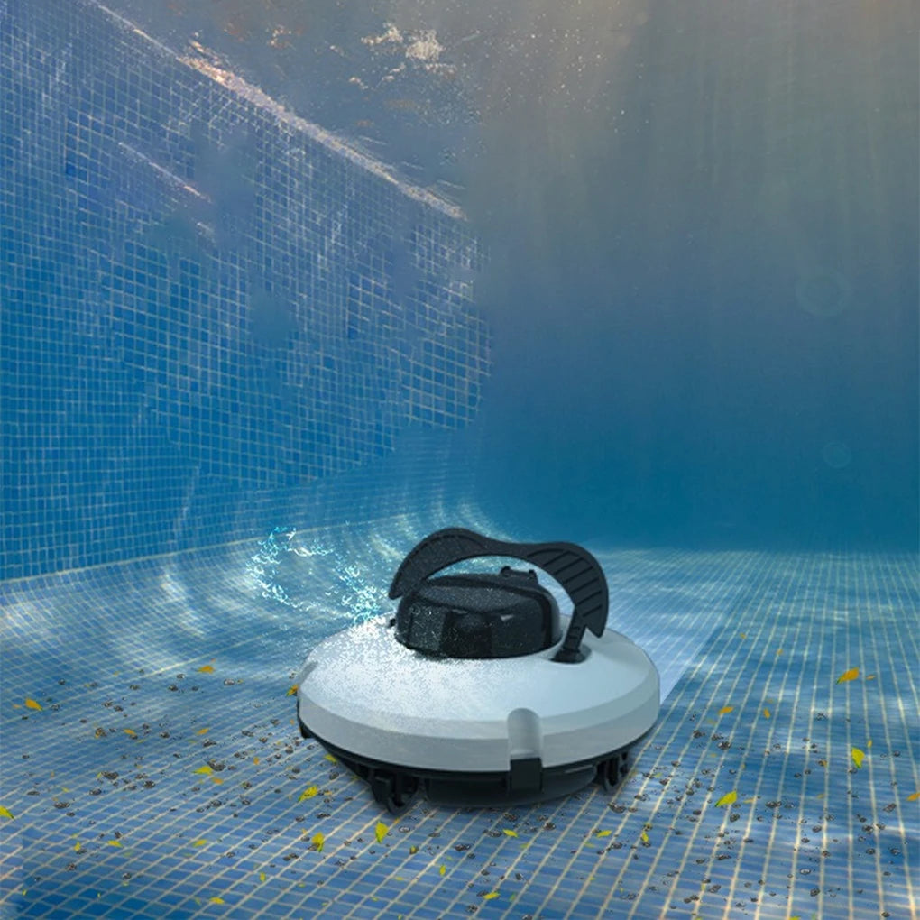 NEW Automatic Vacuum Pool Robot Cleaner UK/EU/AUS/USA Cordless IPX8 Waterproof Dual-Motor Strong Suction Self-Parking 120Mins Runtime Home Swimming Water Pool Cleaning Supplies