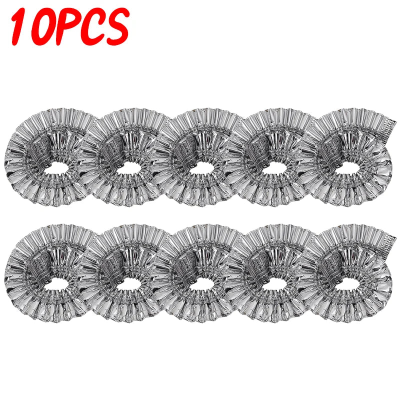 NEW 60 PCS Set Aluminum Foil Bowl Cover Kitchen Food Preservation Wraps Reusable Aluminum Foil Film Covers Picnic Fresh-Keeping Bags for Outdoor Travel Camping