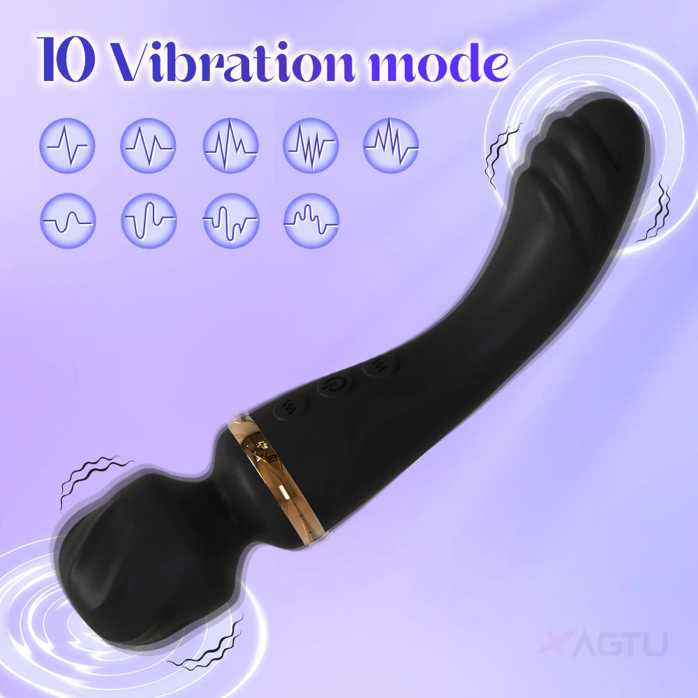 2 motors AV Vibrator Magic Wand for Women G Spot Clit Clitoris Stimulator Masturbator Female Massager Goods Sex Toys for Adults