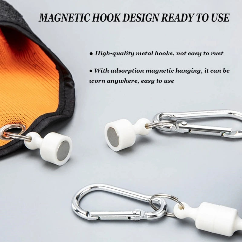 2 PCS Set Fishing Catching Gloves Magnet Release Anti-Slip Protect Hand From Puncture Scrapes Waterproof Fishing Gloves Home Gardening Gloves