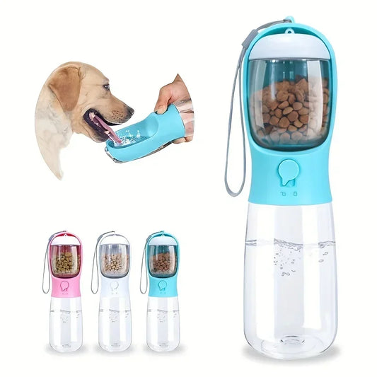 NEW Arrivals Dog Cat Water Bottle, Portable Pet Water Bottle with Food Container, Outdoor Hiking Running Travel Water Dispenser, Leak Proof Water Bottles for Dogs Cats Pets Supplies