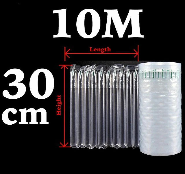 NEW Arrivals 30M-50M Inflatable Air Buffer Plastic Packaging Bump Filling Air Column Protective Bubble Bag Anti-Pressure Shock Express Mail Pocket Roll with Pump