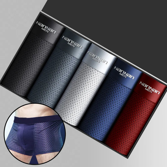 Men's Panties Men Underwear Boxershorts Men Boxer Men Ropa Interior Hombre Calzoncillos Breathable Hombre Bamboo Hole Large Size