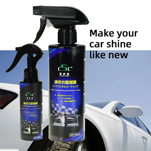 NEW 120-350ml + Gift Set Ceramic Car Coating 9H Paint Care Nano Polishing Crystal Plating Spray + Gift Sealant Products Hydrophobic Coat Liquid Wax Cars Cleaning Supplies