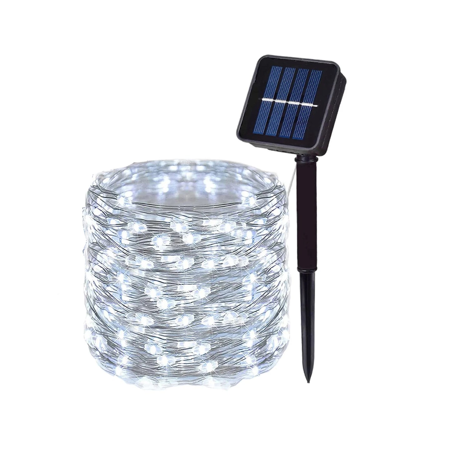 4 PCS Set 22m-200LEDS Outdoor Solar String Light LED Fairy Garland Copper Wire Light Garden Yard Party Christmas Decoration Lamp 8 Mode