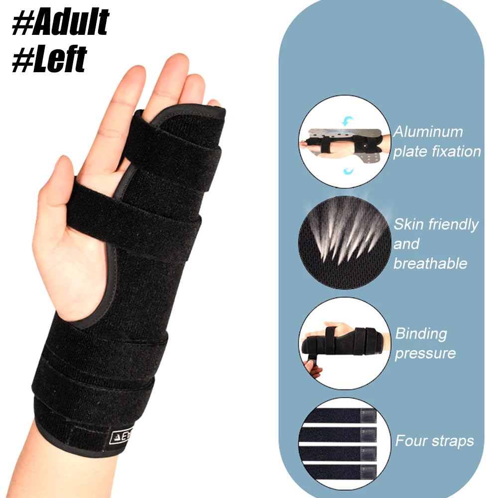 Adults and Kids Boxer Finger Splint Aluminum Hand Brace, Pinky Finger Splint for Little Finger Cast, Finger Immobilizer Straightener Corrector, Splint Support