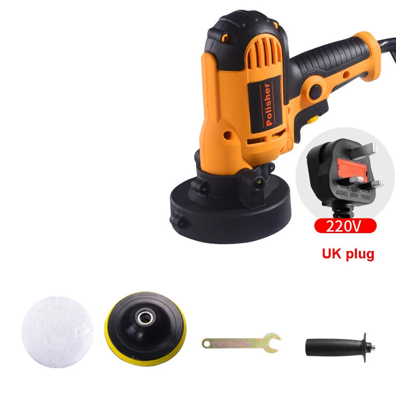 NEW Arrivals Electric Car Polisher 220V 700W Auto Polishing Machine Set Adjustable Speed Sander Waxing Tools Car Accessories Power Tool Car Supplies