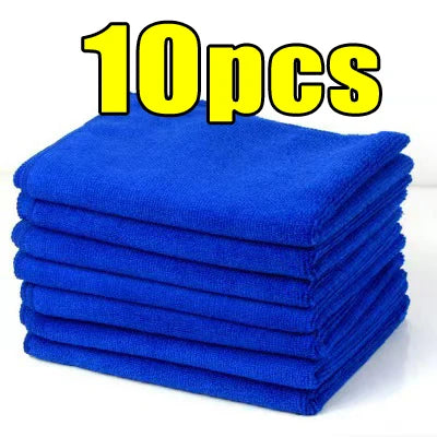 NEW 10/50PCS Set Microfiber Cleaning Cloths Lint Free Microfiber Cleaning Towel Cloths Reusable Cleaning Towels Super Absorbent for Car Window Kitchen Bathroom Cleaning Accessories