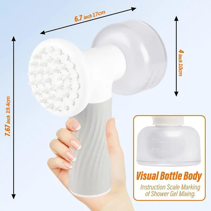 Automatic Foaming Pet Bubble Brush Dog Bath Foamer Soothing Massage Dispenser Easy Clean Cat Grooming Brush Dog Bathing Supplies